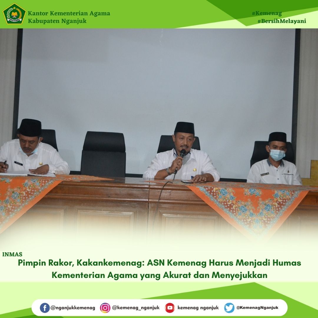 Pimpin Rakor, Kakankemenag: ASN Kemenag Harus Menjadi Humas Kementerian Agama yang Akurat dan Menyej