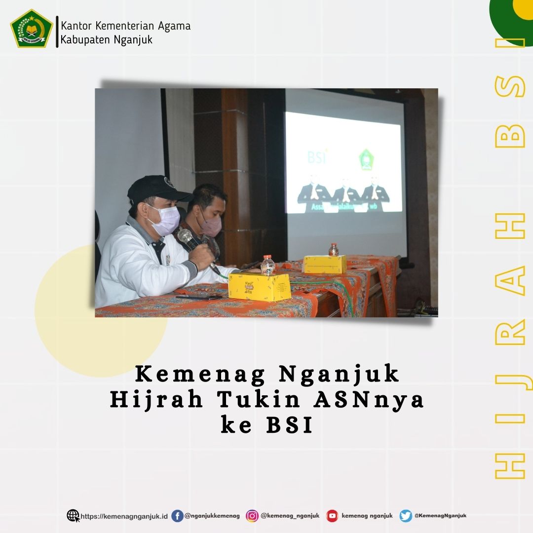Kemenag Nganjuk Hijrah Tukin ASN nya Ke BSI
