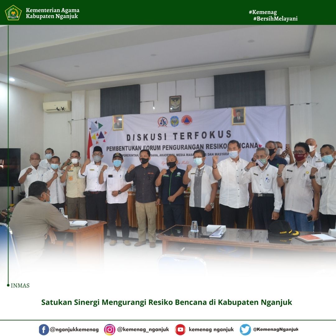 Satukan Sinergi Mengurangi Resiko Bencana di Kabupaten Nganjuk