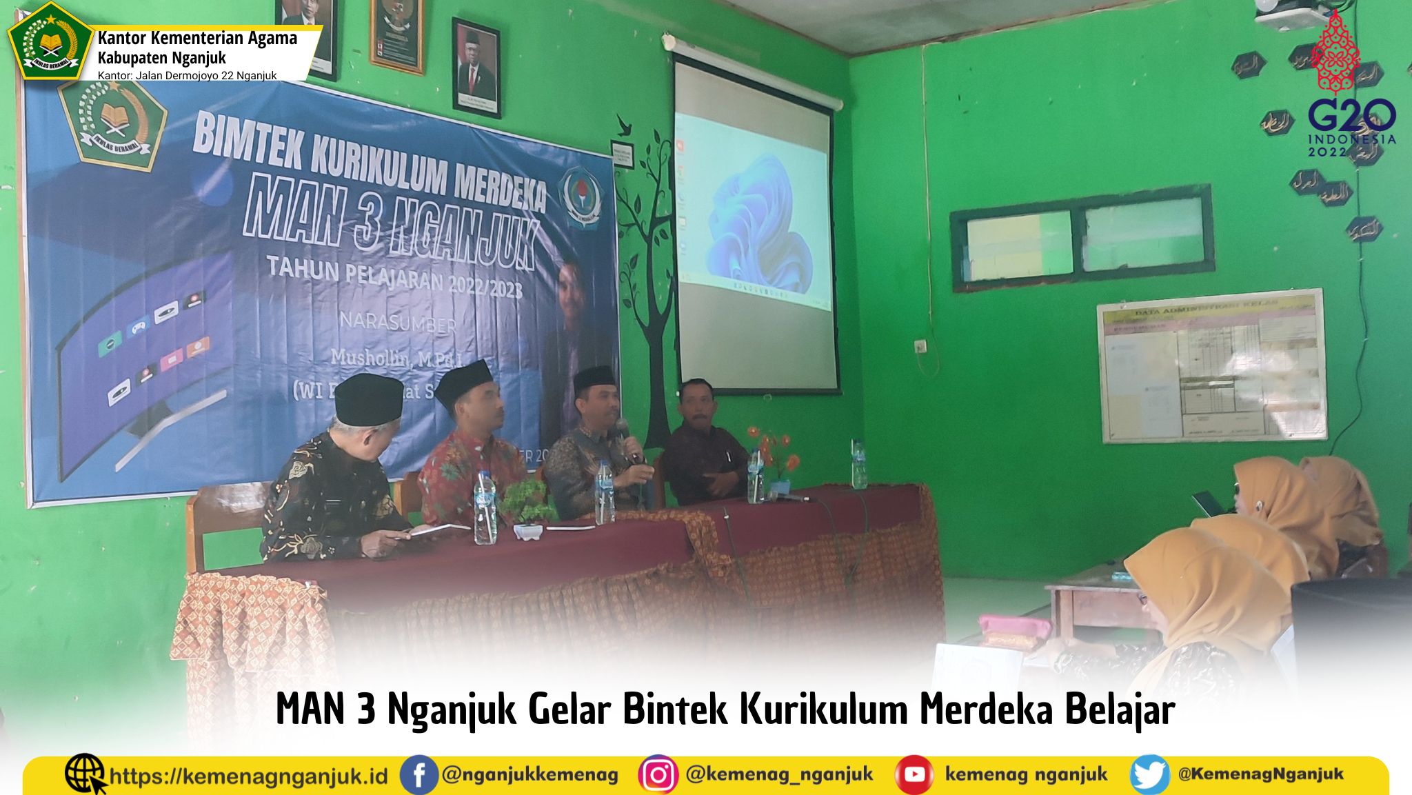 MAN 3 Nganjuk Gelar Bintek Kurikulum Merdeka Belajar