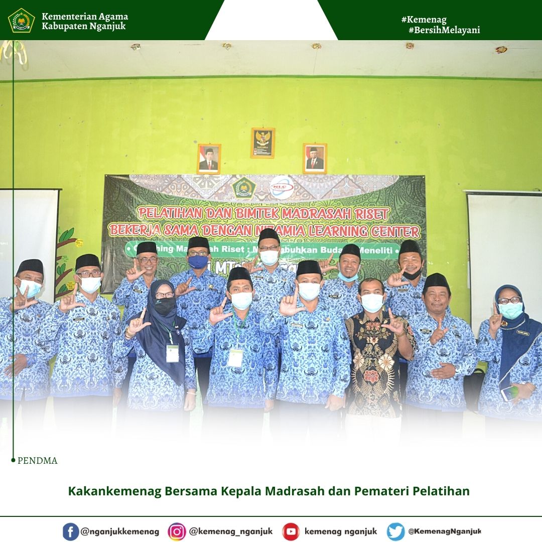 Tumbuhkan Madrasah Riset, MtsN Se-Kab. Nganjuk Gandeng Nizama Leraning Centre