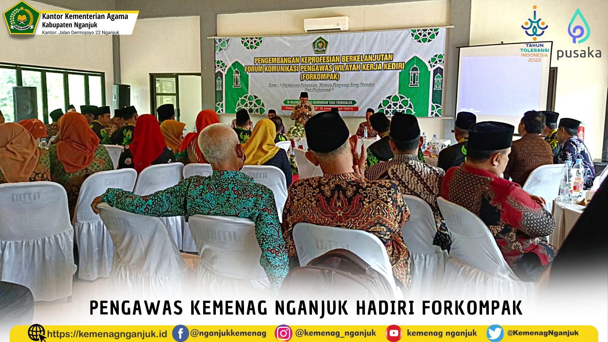 Pengawas Kemenag Nganjuk hadiri Forkompak