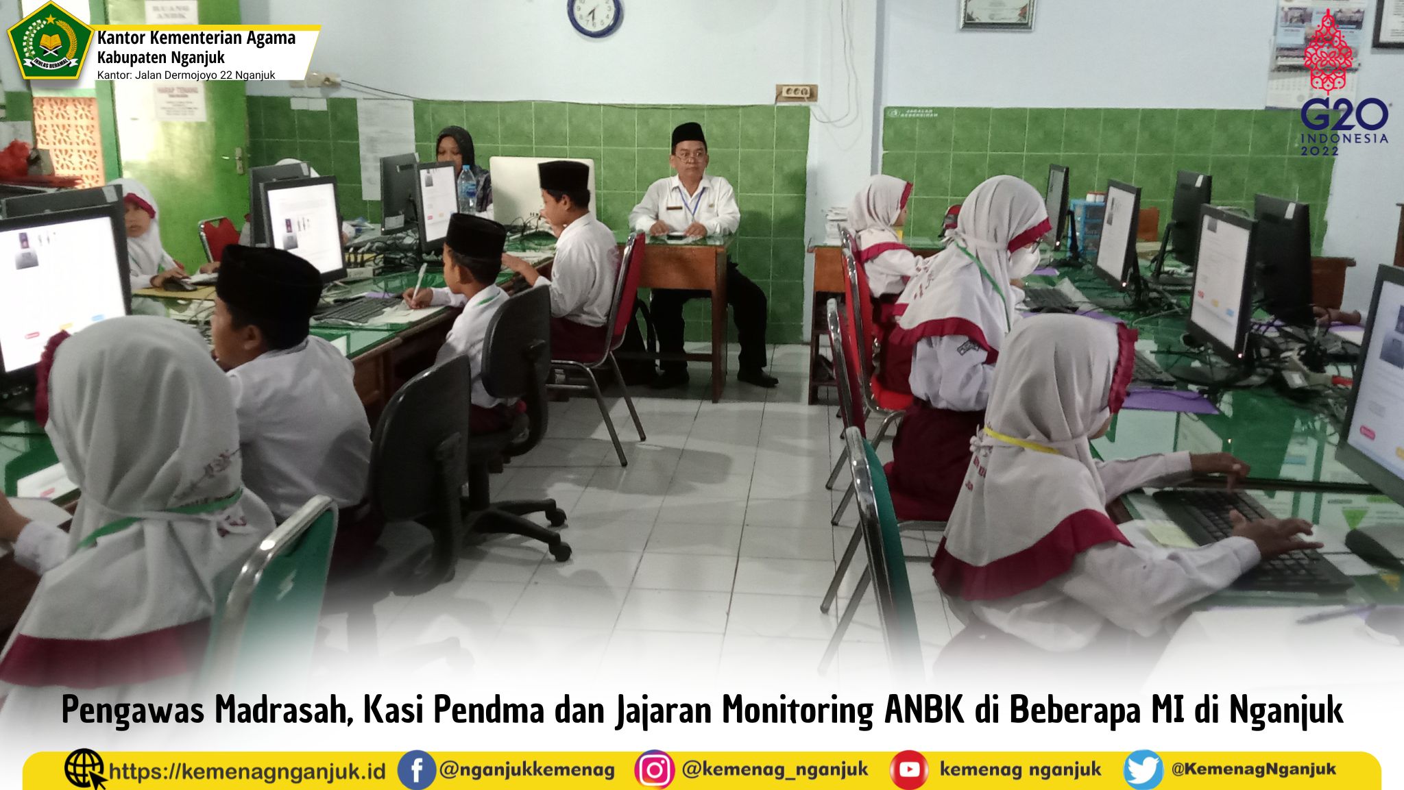 Asesmen Nasional Berbasis Komputer ( ANBK)  di MIN 5 Nganjuk