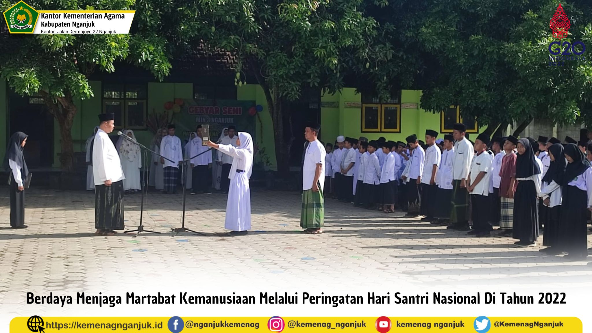 Berdaya Menjaga Martabat Kemanusiaan Melalui Peringatan Hari Santri Nasional di Tahun 2022