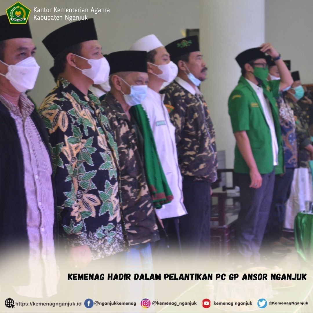 Kemenag Hadir Dalam Pelantikan PC GP Ansor Nganjuk