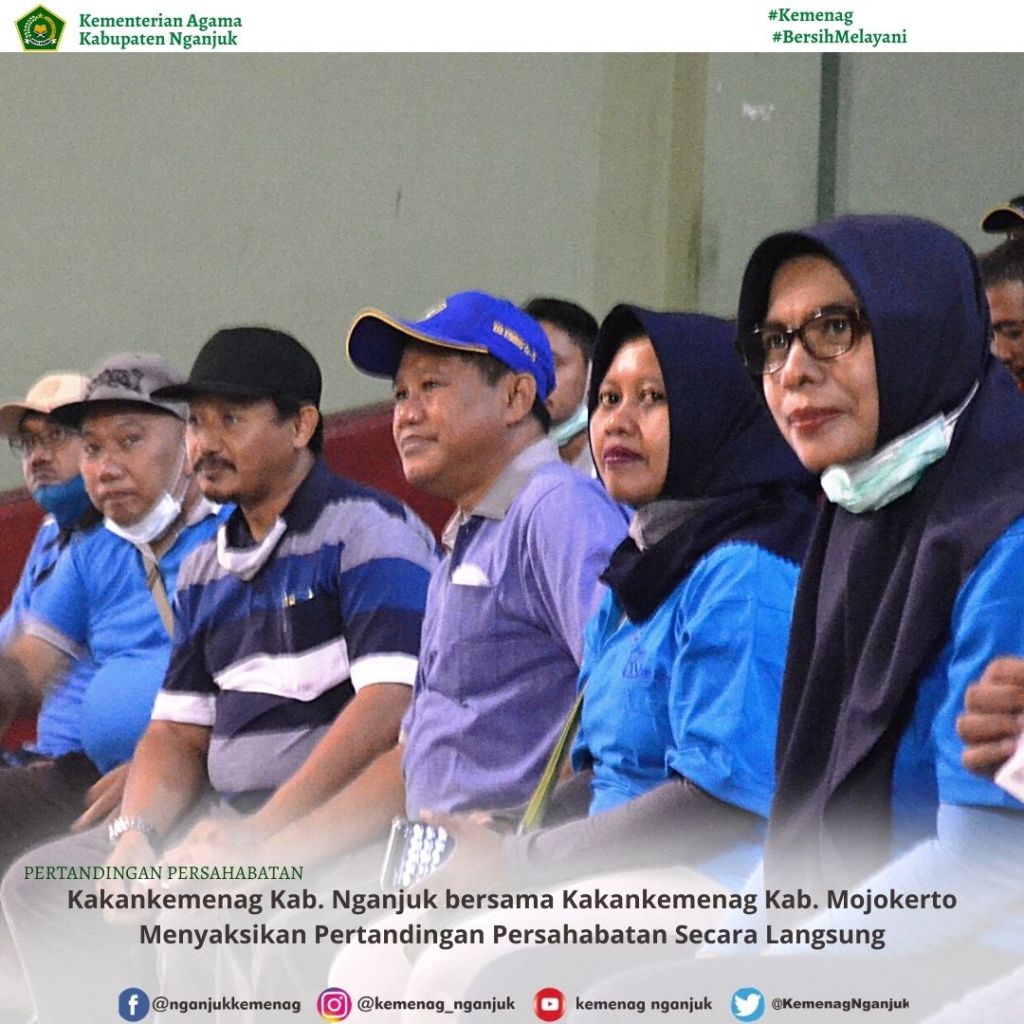 Pertandingan Persahabatan Tim Olah Raga Kankemenag Nganjuk dan Kankemenag Mojokerto
