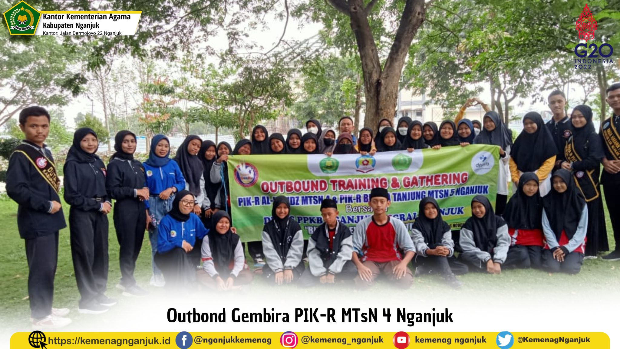 Outbond Gembira PIK-R MTsN 4 Nganjuk