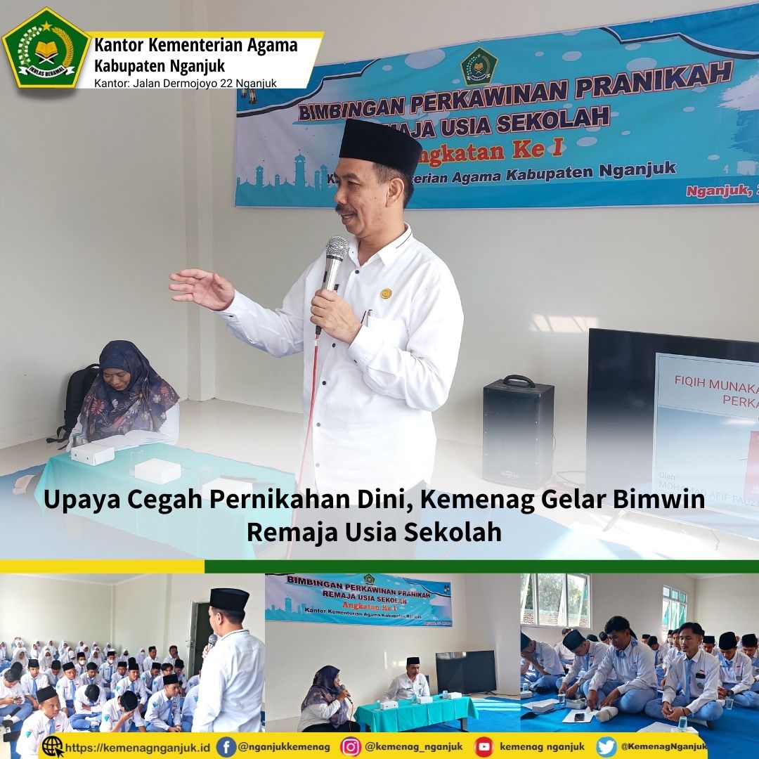 Upaya Cegah Pernikahan Dini, Kemenag Gelar Bimwin Remaja Usia Sekolah