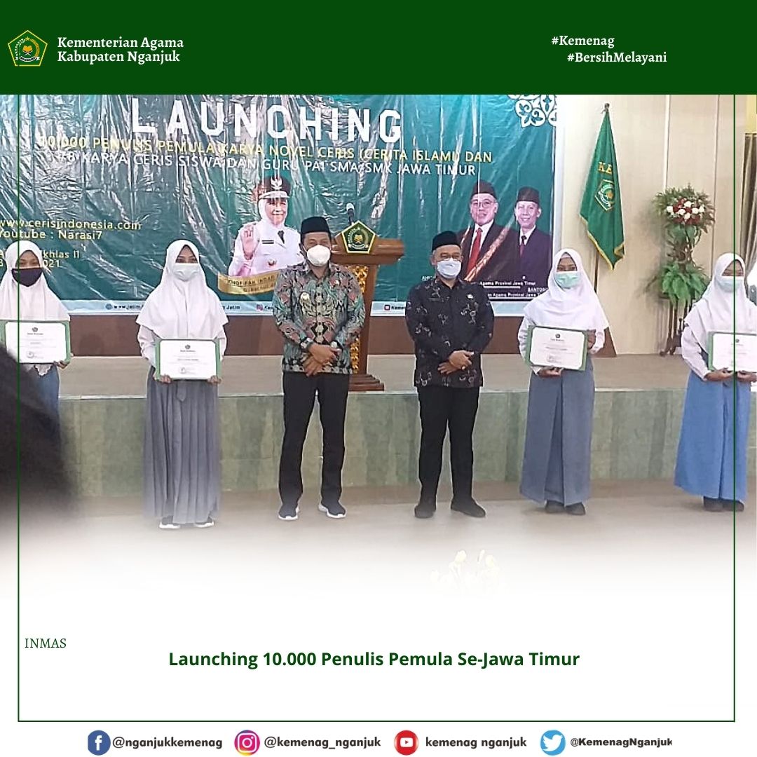 Penulis Muda Kab. Nganjuk Berpartisipasi Dalam Launching 10.000 Penulis Se-Jawa Timur