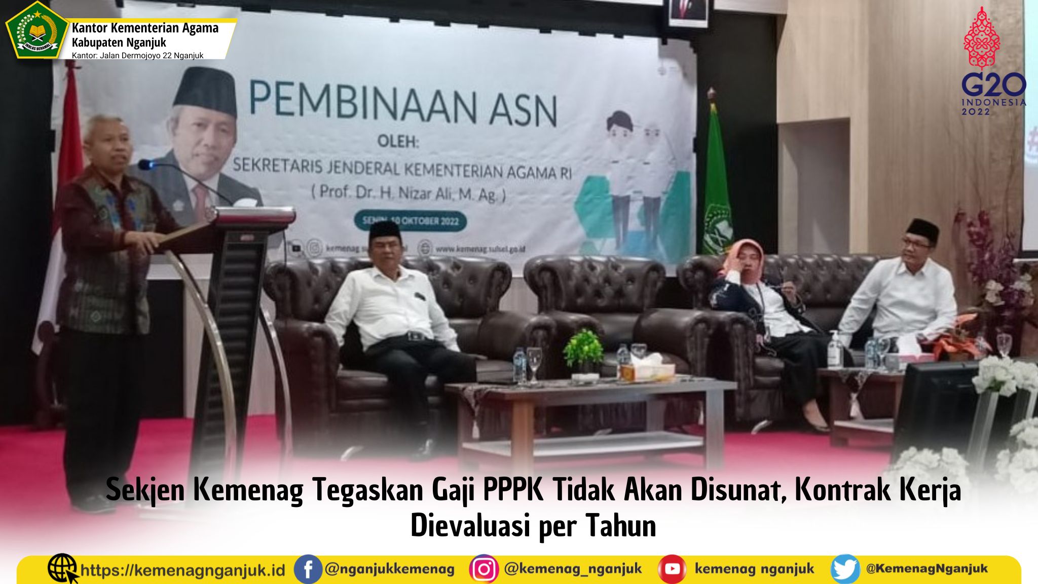 Sekjen Kemenag Tegaskan Gaji PPPK Tidak Akan Disunat, Kontrak Kerja Dievaluasi per Tahun