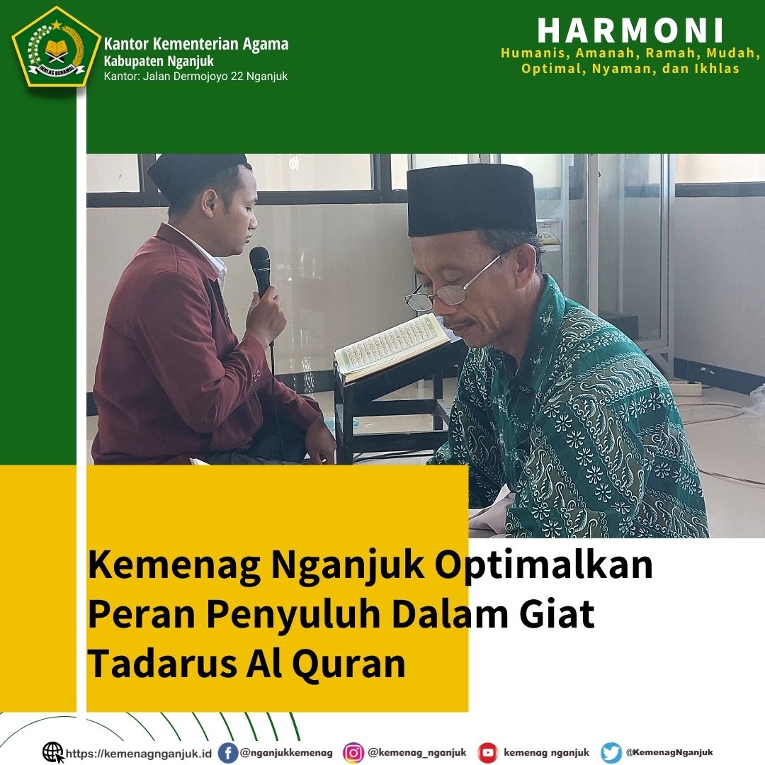 Kemenag Nganjuk Optimalkan Peran Penyuluh Dalam Giat Tadarus Al Quran