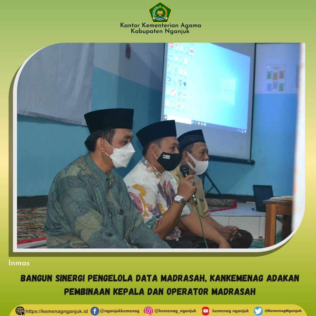 Bangun Sinergi Pengelola Data Madrasah, Kankemenag Adakan Pembinaan Kepala dan Operator Madrasah
