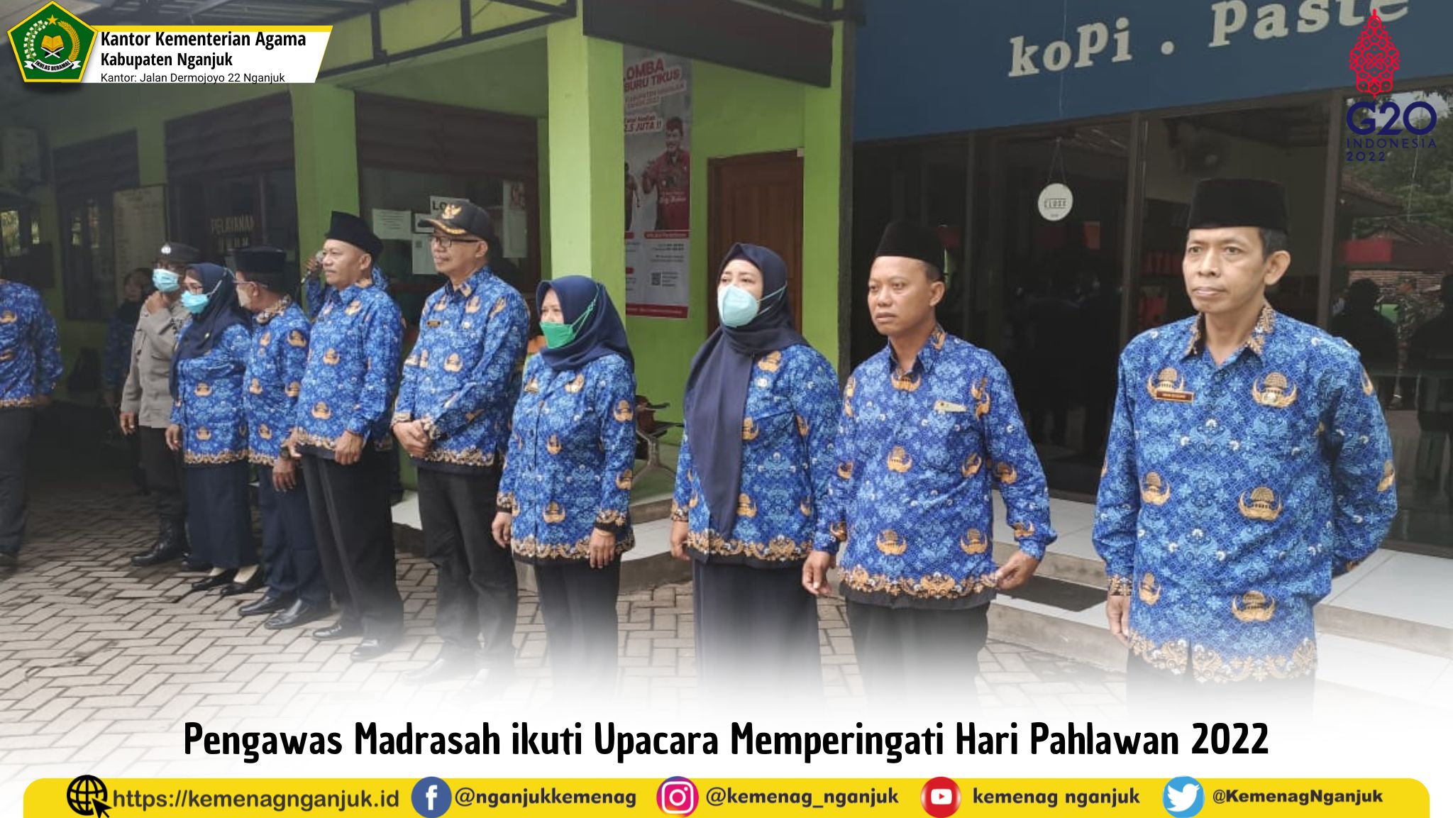 Pengawas Madrasah ikuti Upacara Memperingati Hari Pahlawan 2022