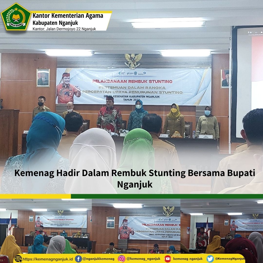 Kemenag Hadir Dalam Rembuk Stunting Bersama Bupati Nganjuk