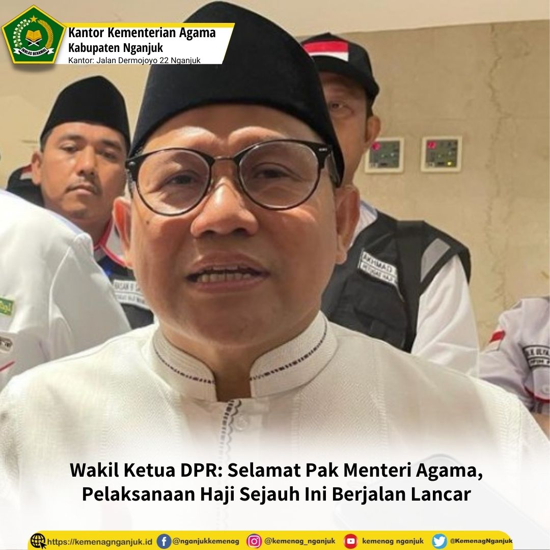 Wakil Ketua DPR: Selamat Pak Menteri Agama, Pelaksanaan Haji Sejauh Ini Berjalan Lancar