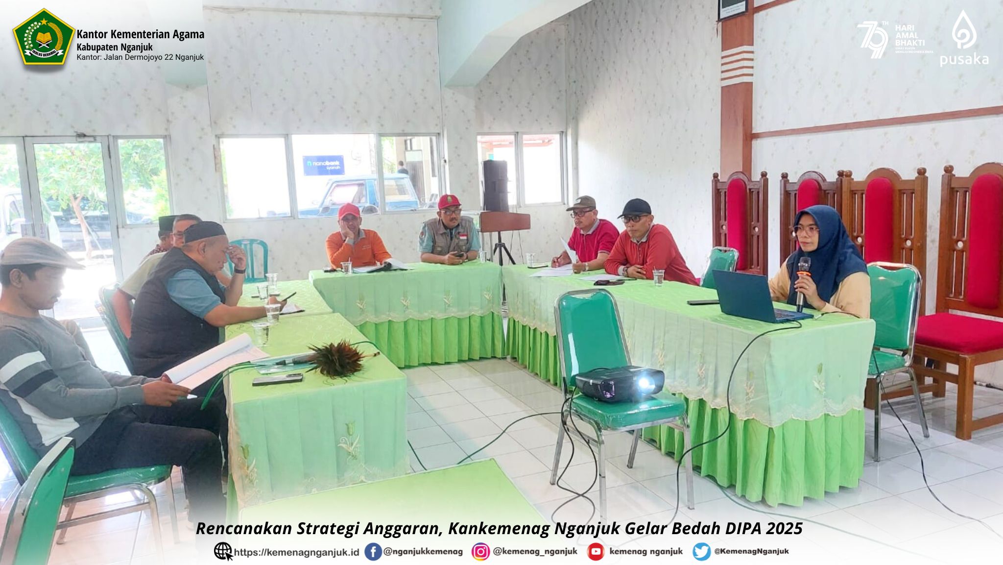 Rencanakan Strategi Anggaran, Kankemenag Nganjuk Gelar Bedah DIPA 2025 