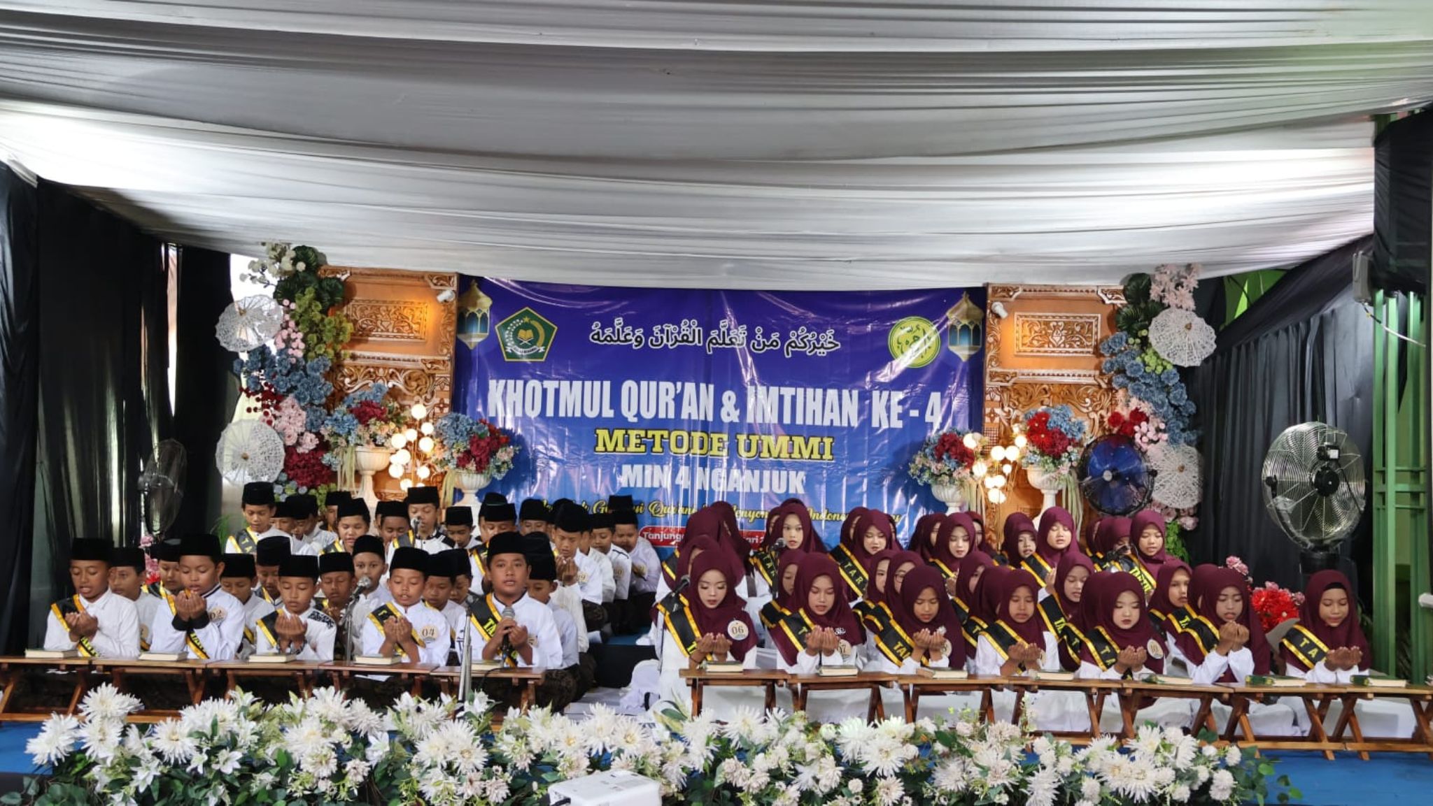 MIN 4 Nganjuk Selenggarakan Khotmul Quran dan Imtihan ke 4 Metode Ummi