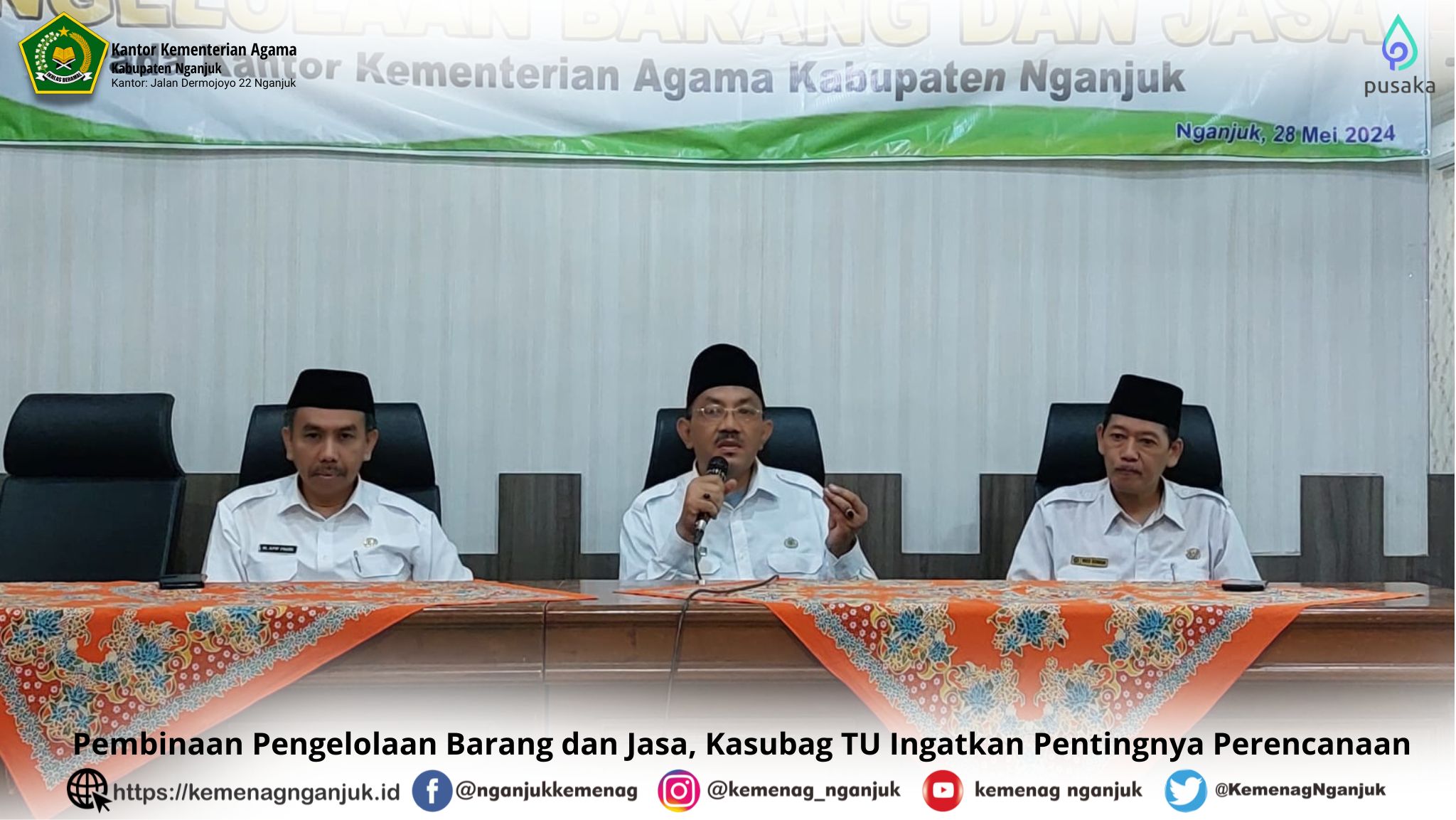 Pembinaan Pengelolaan Barang dan Jasa, Kasubag TU Ingatkan Pentingnya Perencanaan