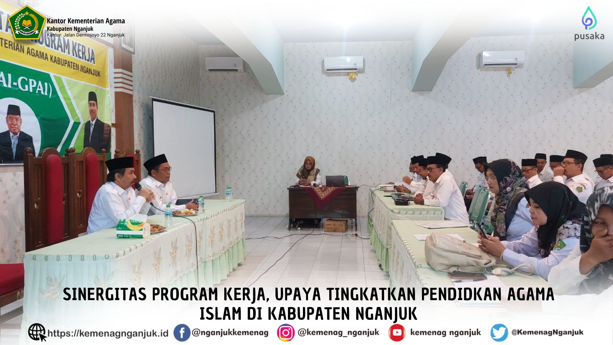 Sinergitas Program Kerja, Upaya Tingkatkan Pendidkan Agama Islam di Kabupaten Nganjuk