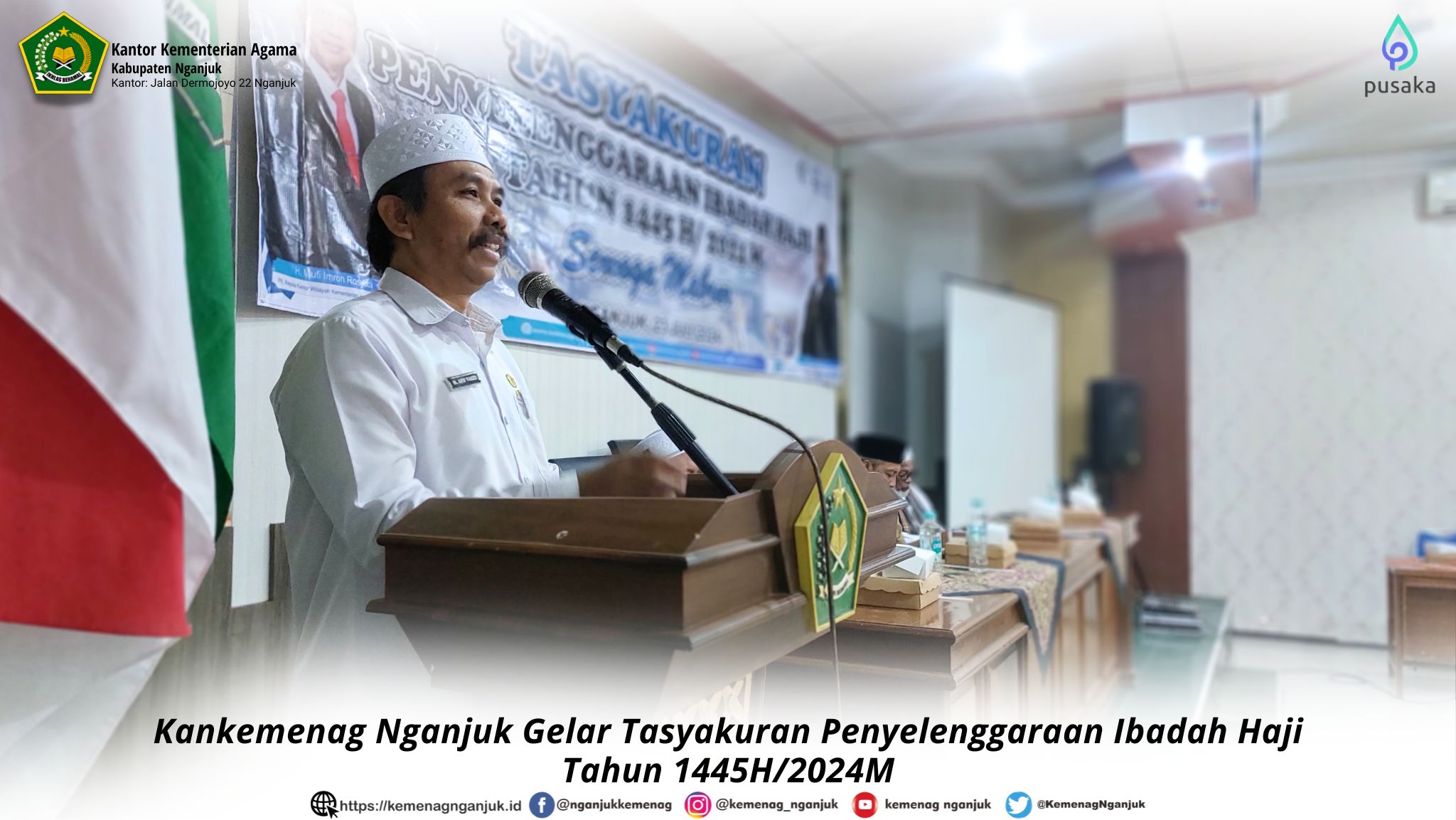 Kankemenag Nganjuk Gelar Tasyakuran Penyelenggaraan Ibadah Haji Tahun 1445H/2024M