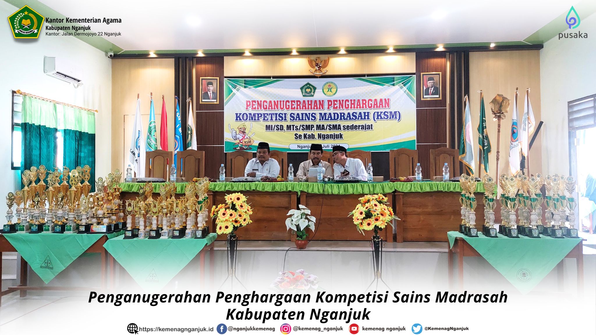 Penganugerahan Penghargaan Kompetisi Sains Madrasah Kabupaten Nganjuk