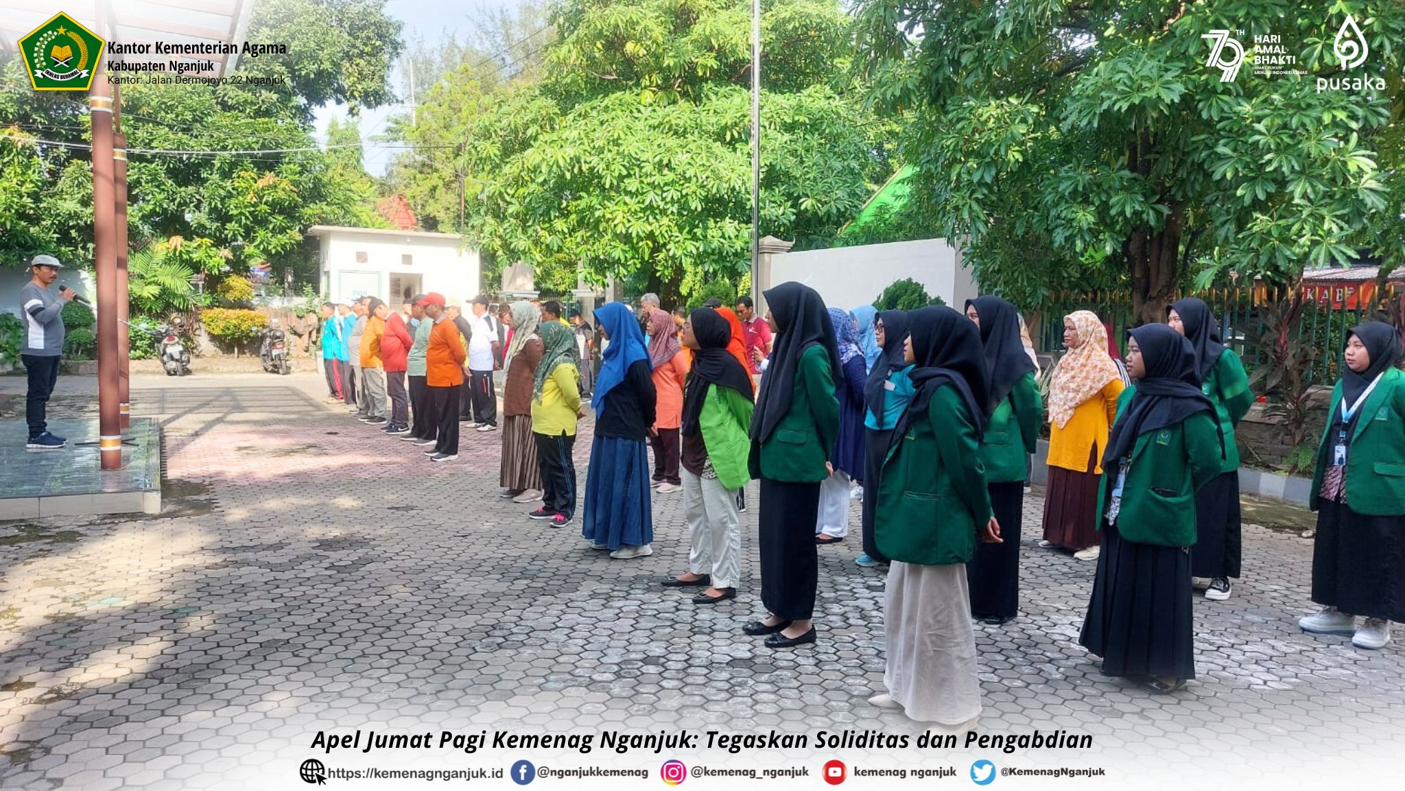 Apel Jumat Pagi Kemenag Nganjuk: Tegaskan Soliditas dan Pengabdian