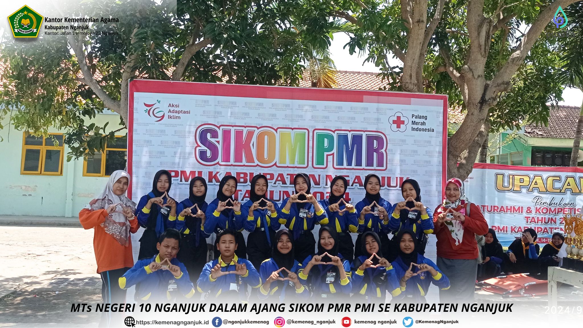 MTs NEGERI 10 NGANJUK DALAM AJANG SIKOM PMR PMI SE KABUPATEN NGANJUK