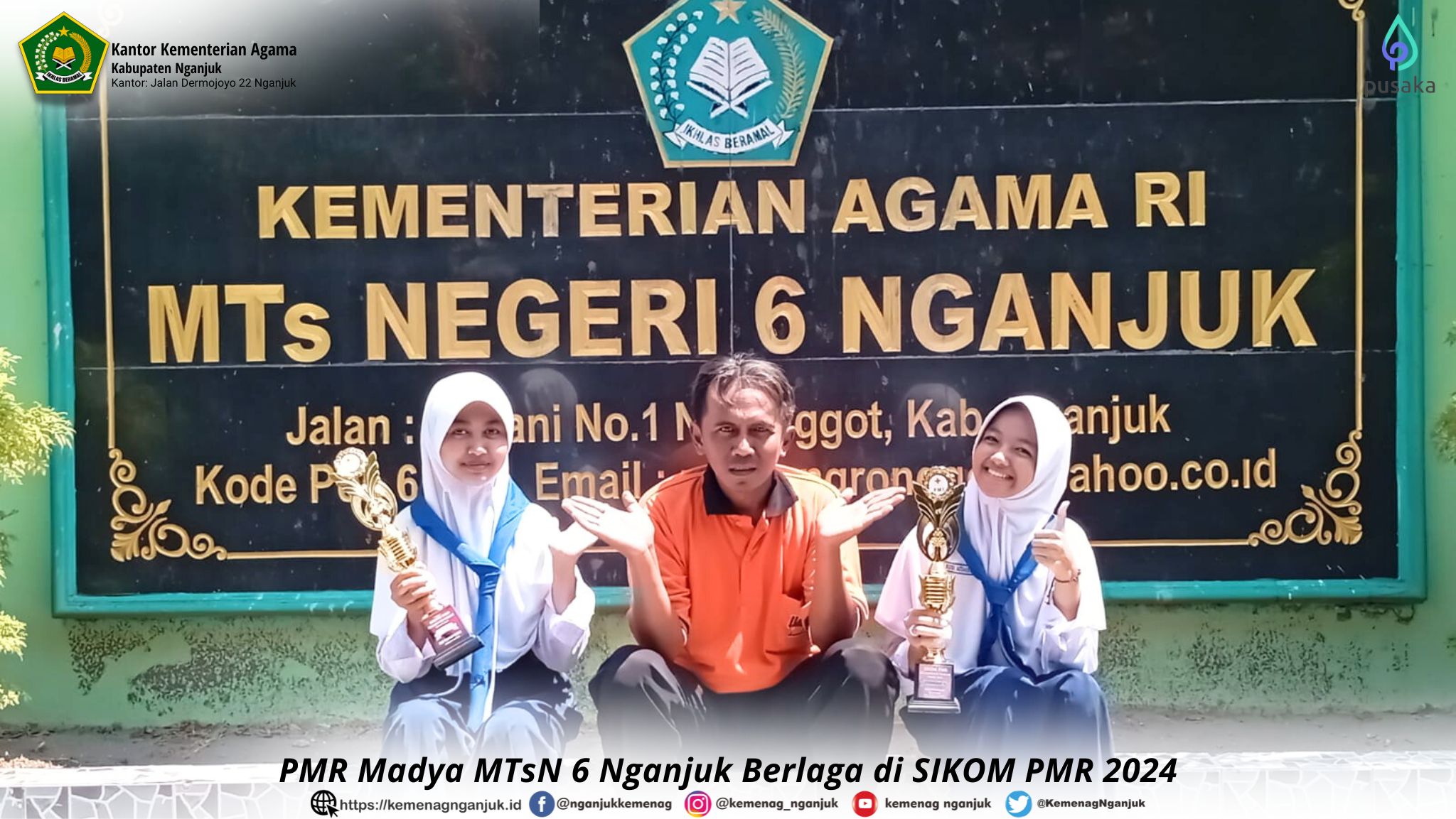 PMR Madya MTsN 6 Nganjuk Berlaga di SIKOM PMR 2024