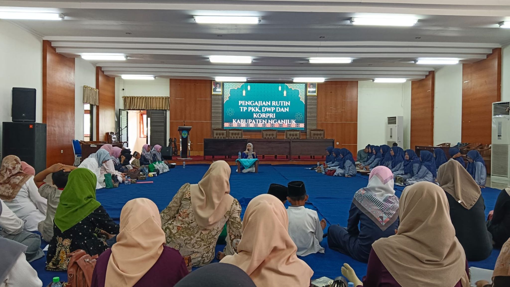 PENGAJIAN RUTIN TP PKK, DWP, DAN KORPRI KABUPATEN NGANJUK AJAK TINGKATKAN KEIMANAN DI BULAN MUHARAM