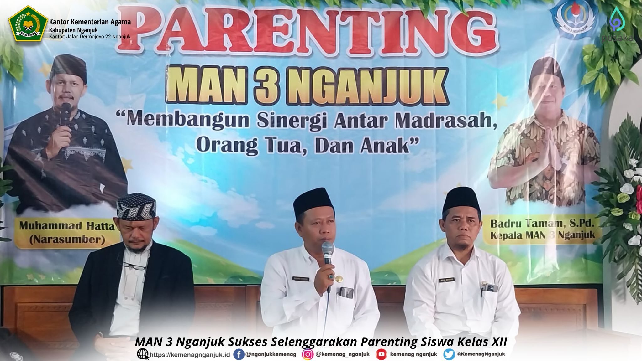 MAN 3 Nganjuk Sukses Selenggarakan Parenting Siswa Kelas XII
