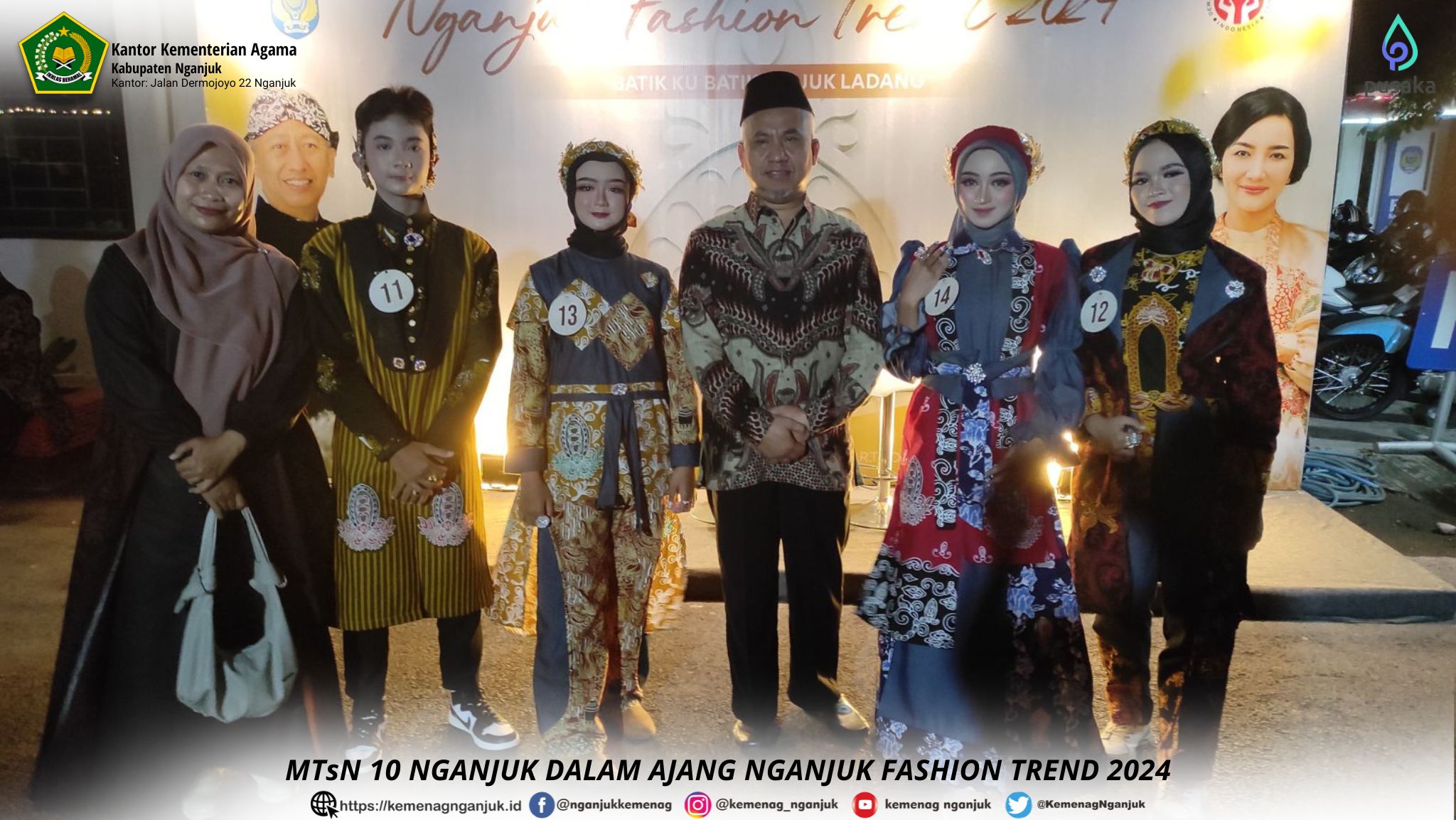 MTsN 10 NGANJUK DALAM AJANG NGANJUK FASHION TREND 2024