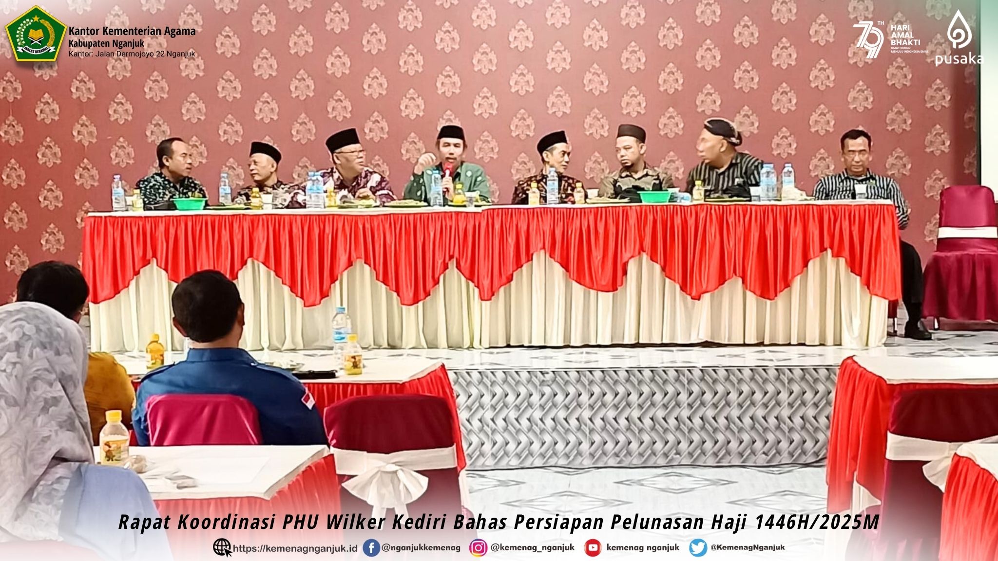 Rapat Koordinasi PHU Wilker Kediri Bahas Persiapan Pelunasan Haji 1446H/2025M