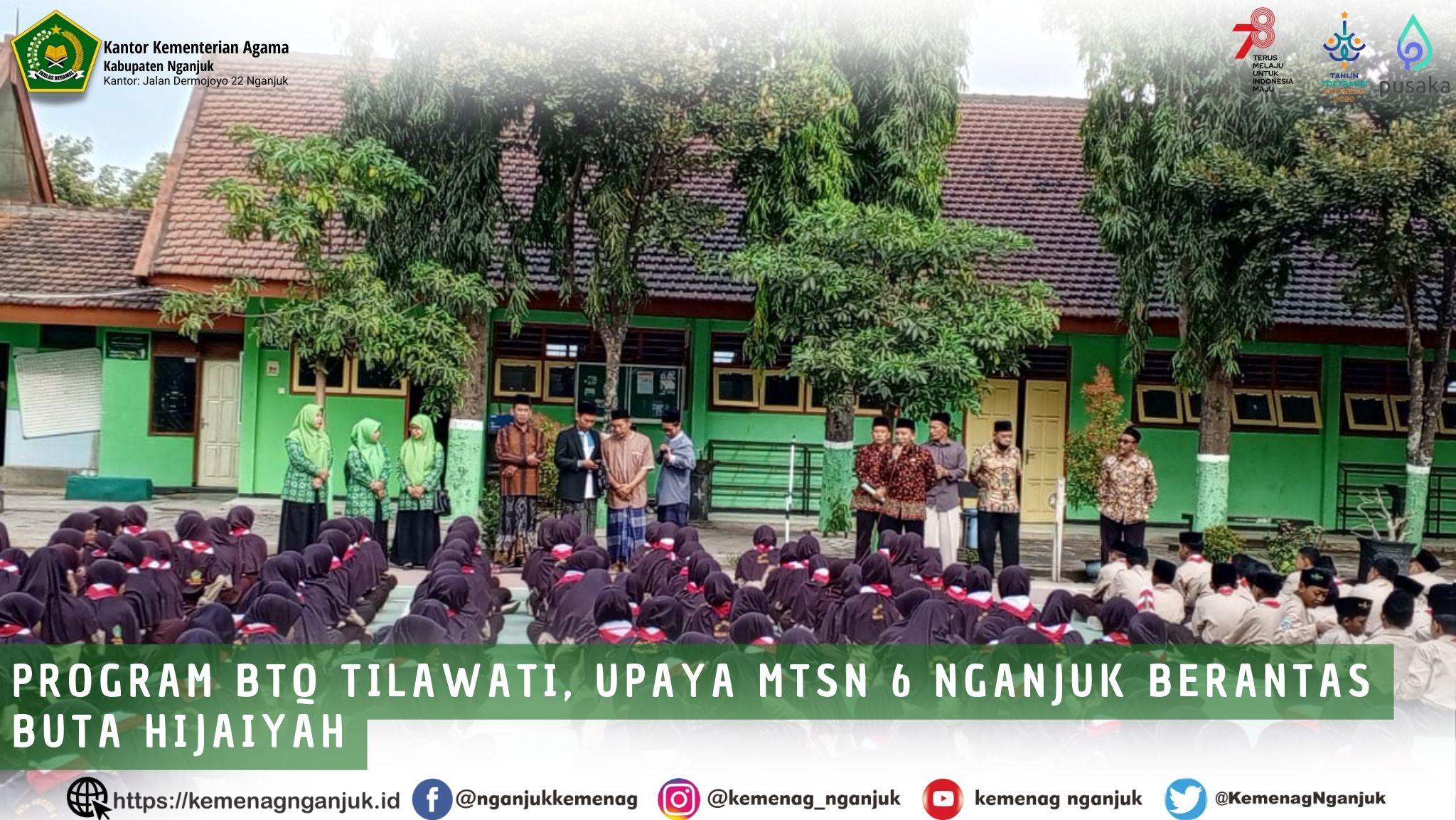 Program BTQ Tilawati, Upaya MTsN 6 Nganjuk Berantas Buta Hijaiyah