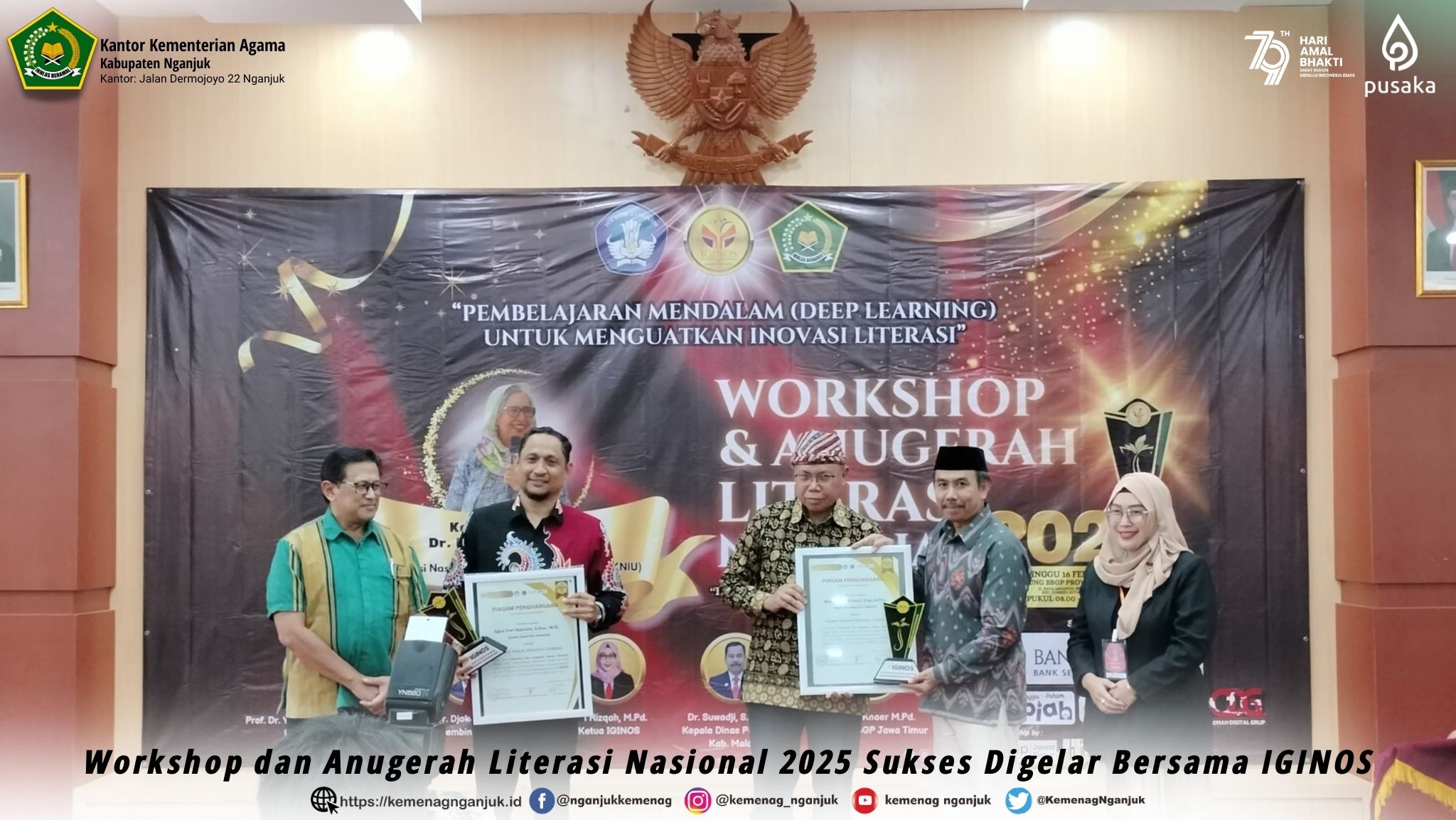 Workshop dan Anugerah Literasi Nasional 2025 Sukses Digelar Bersama IGINOS