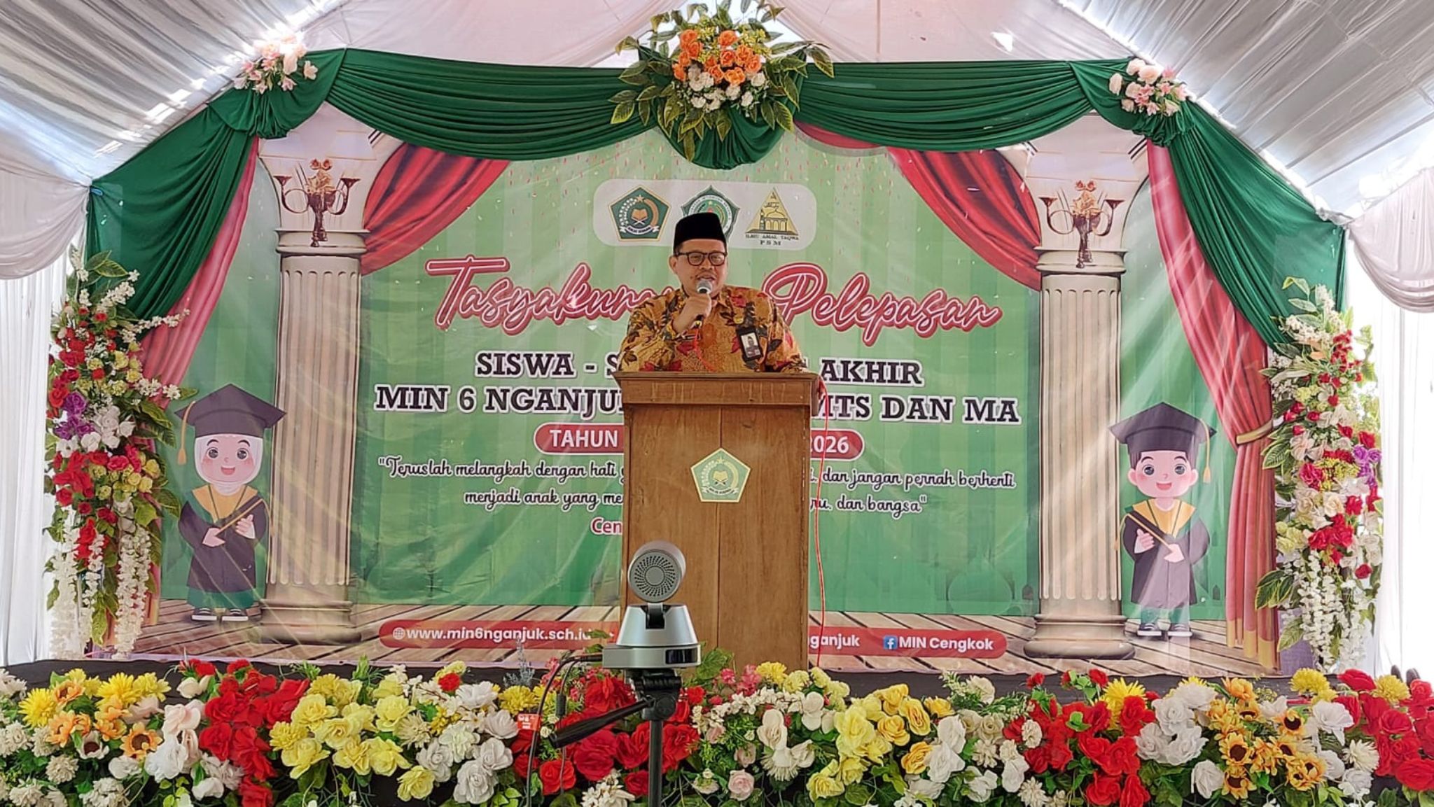 82 Siswa Resmi Dilepas, Kakankemenag Nganjuk Motivasi Generasi Muda untuk Terus Bermimpi Besar