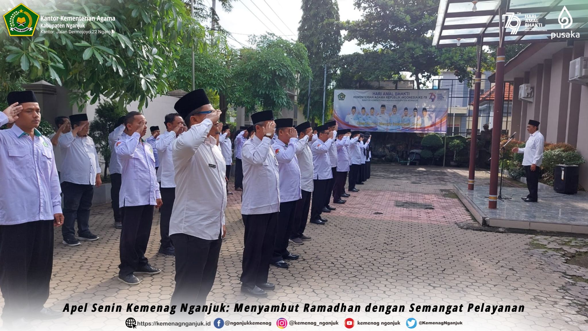 Apel Senin Kemenag Nganjuk, Menyambut Ramadhan dengan Semangat Pelayanan