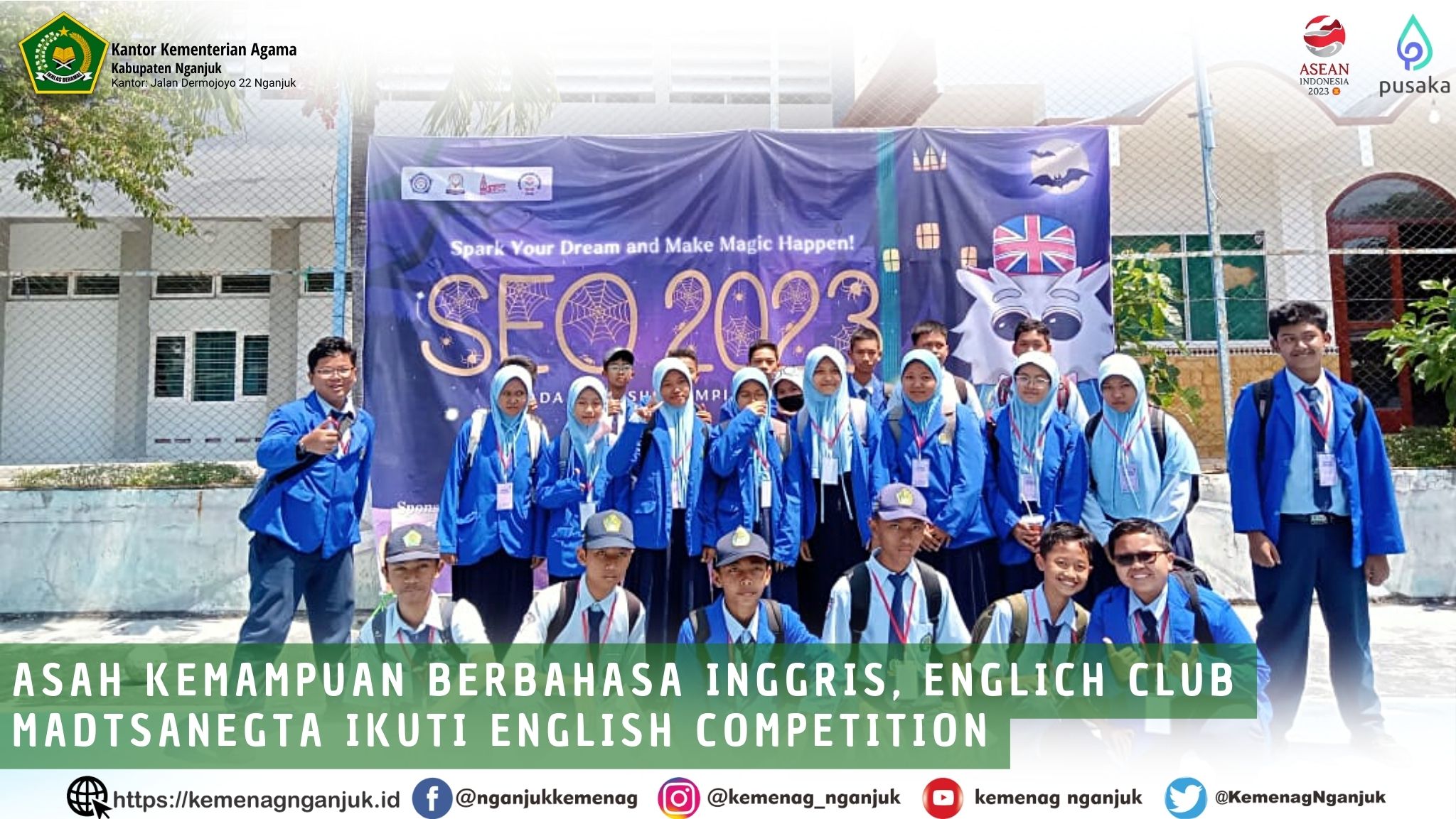 Asah Kemampuan Berbahasa Inggris, Englich Club Madtsanegta Ikuti English Competition