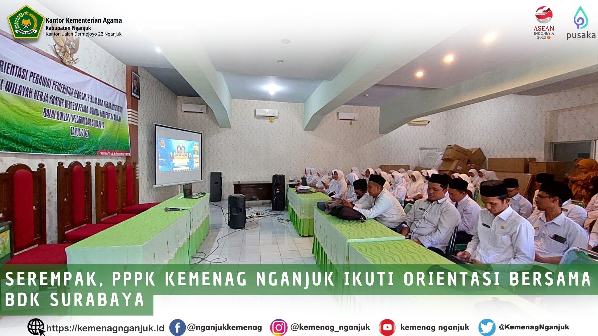Serempak, PPPK Kemenag Nganjuk Ikuti Orientasi Bersama BDK Surabaya