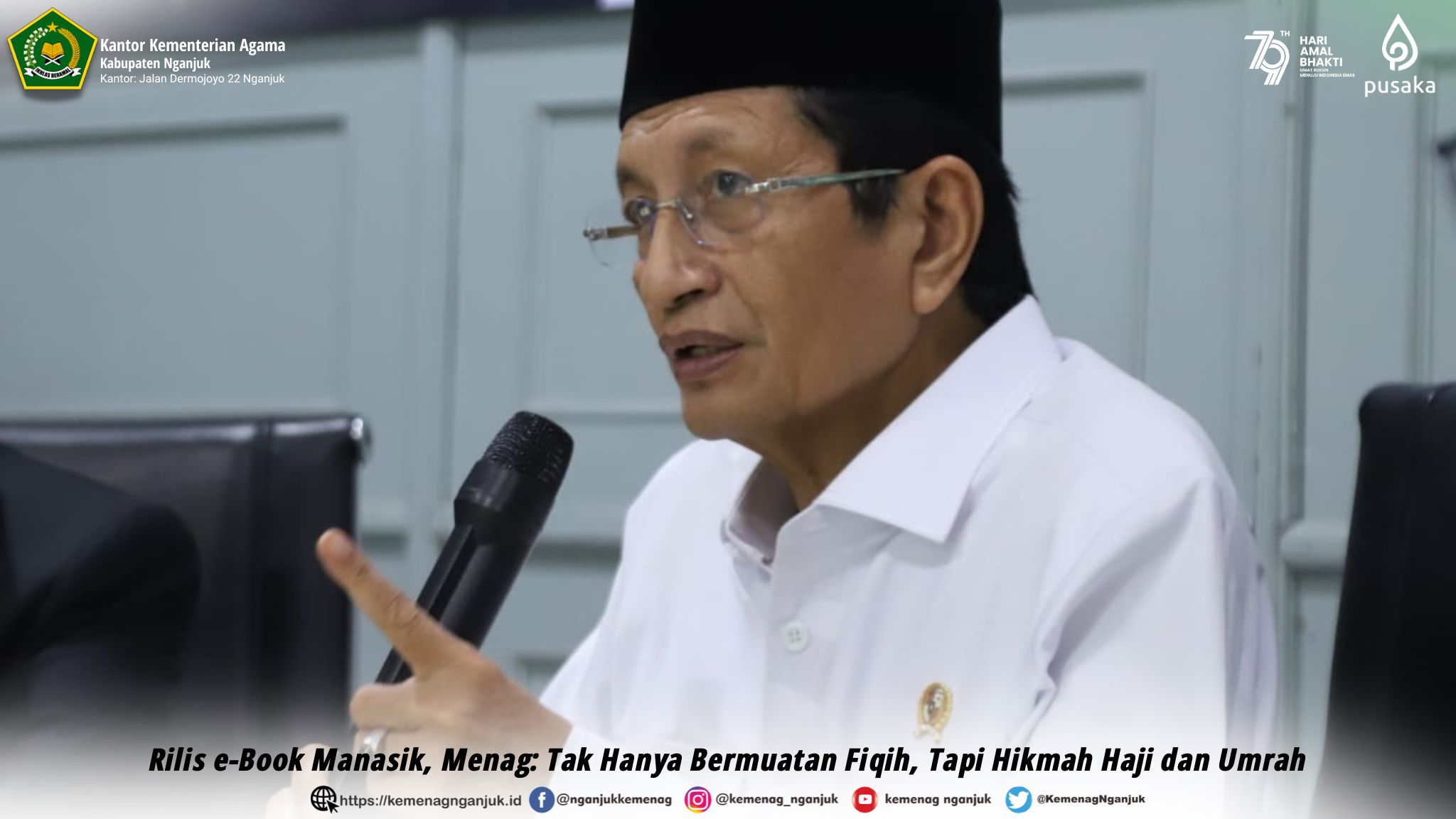Rilis e-Book Manasik, Menag: Tak Hanya Bermuatan Fiqih, Tapi Hikmah Haji dan Umrah