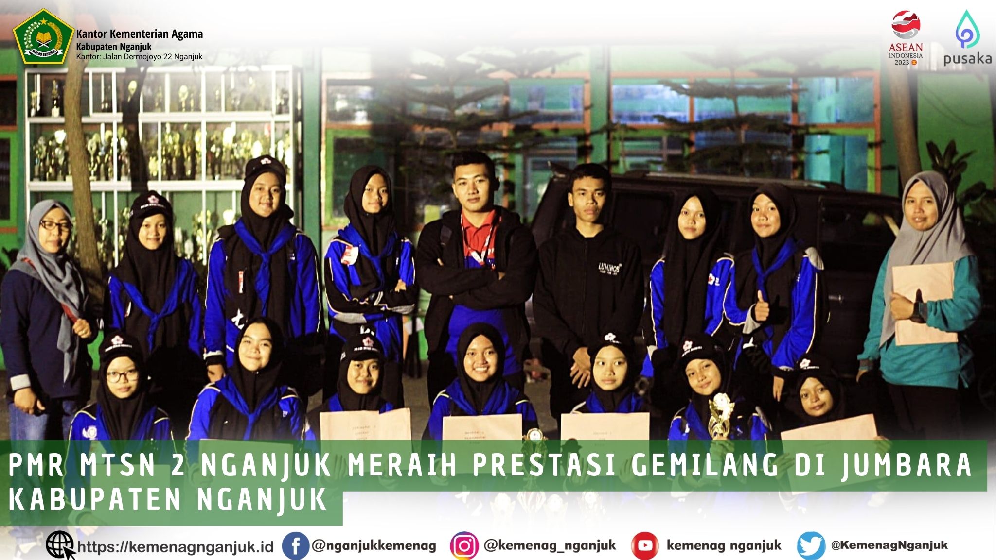 PMR MTsN 2 Nganjuk Meraih Prestasi Gemilang di Jumbara Kabupaten Nganjuk