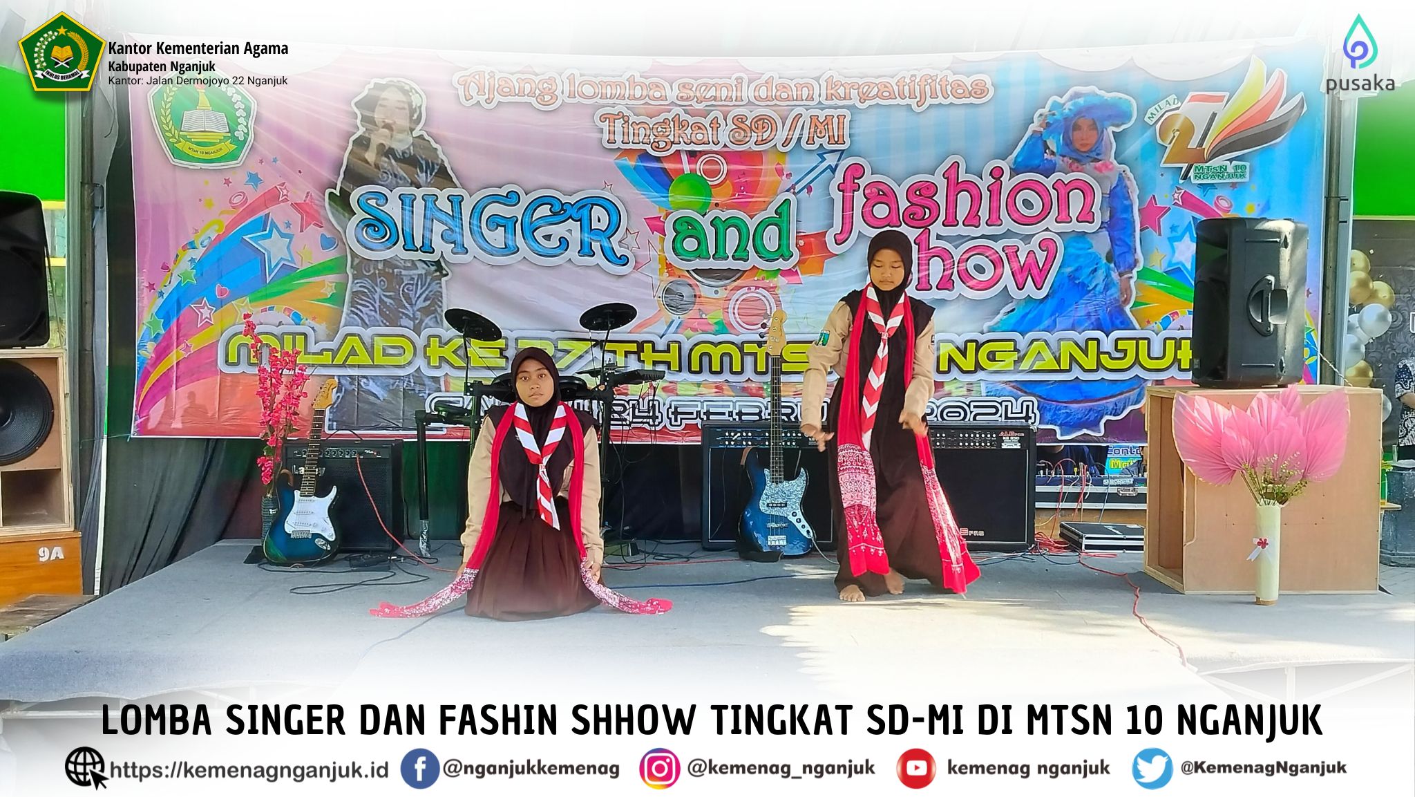 LOMBA SINGER DAN FASHIN SHHOW TINGKAT SD-MI DI MTSN 10 NGANJUK