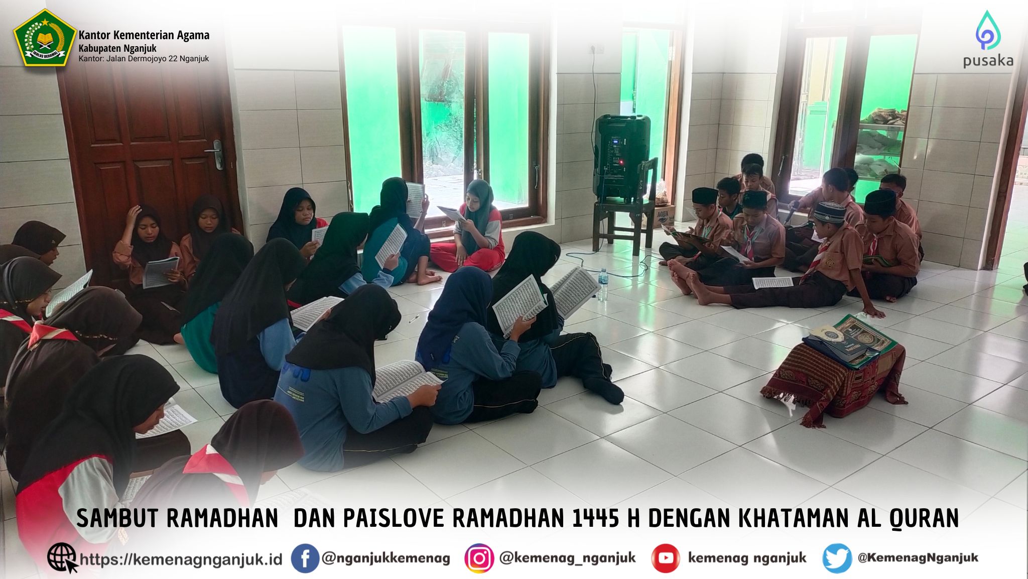 Sambut Ramadhan  Dan Paislove Ramadhan 1445 H dengan Khataman Al Quran