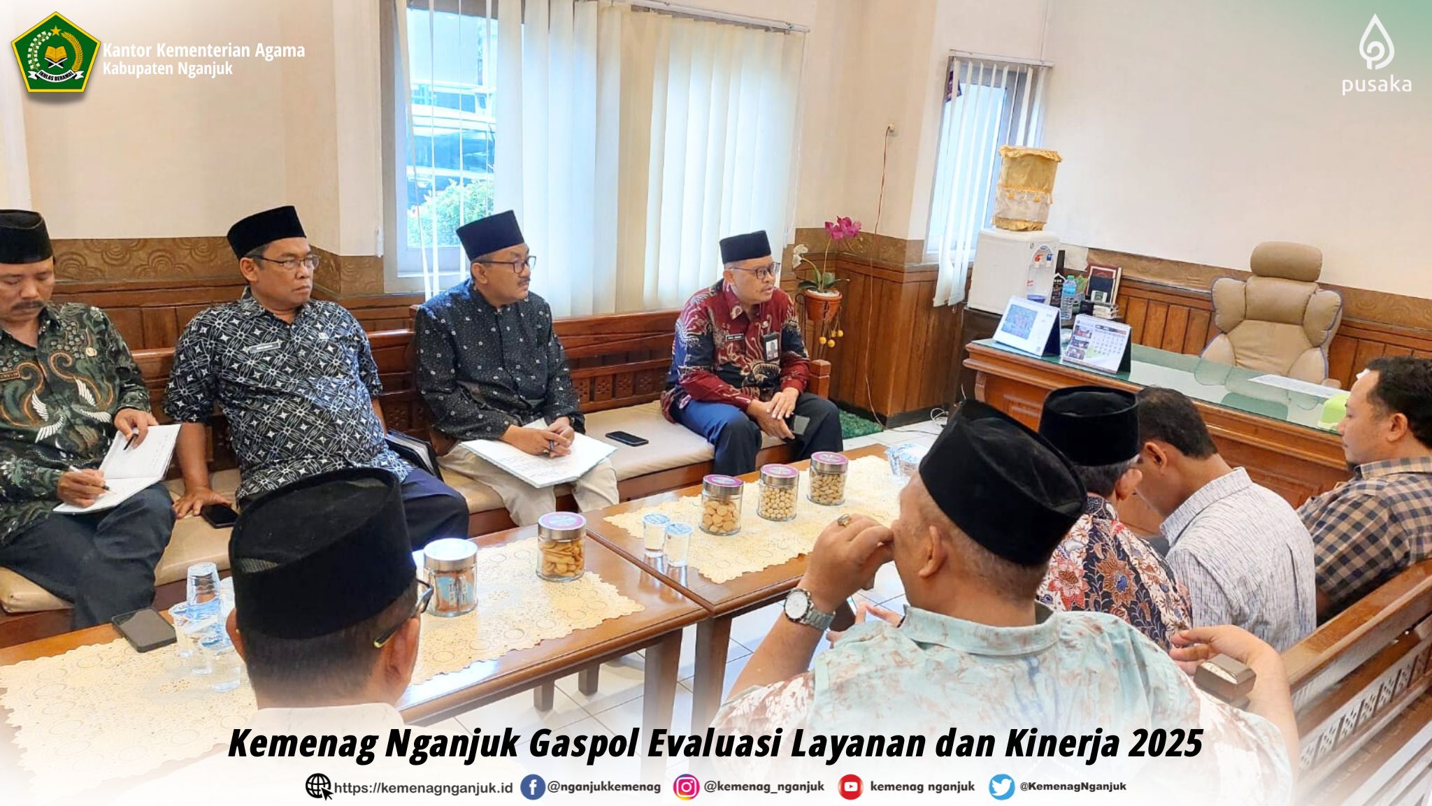 Kemenag Nganjuk Gaspol Evaluasi Layanan dan Kinerja 2025