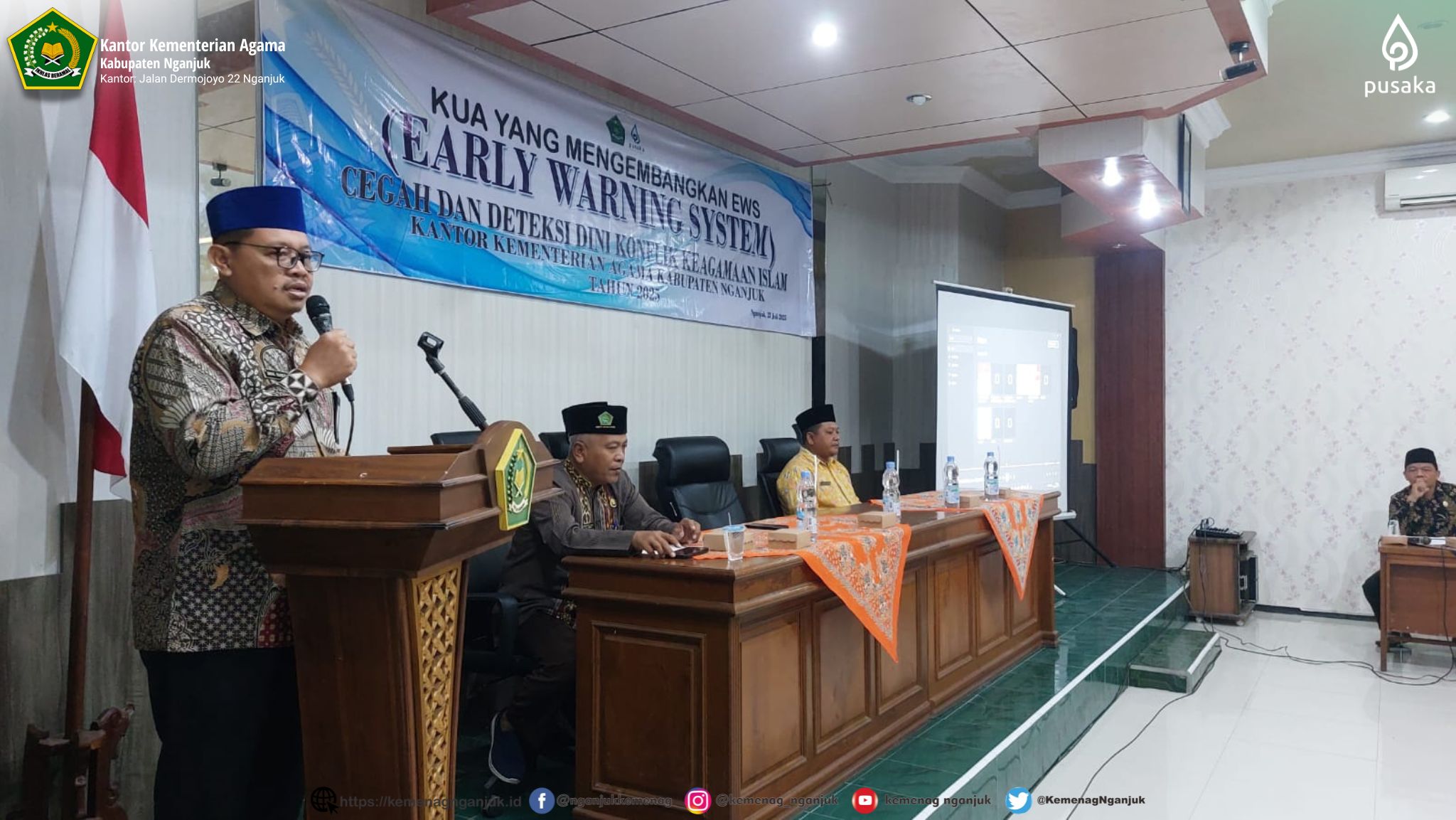 Kankemenag Nganjuk Gelar Forum Diskusi KUA: Kembangkan EWS untuk Deteksi Dini Konflik Keagamaan