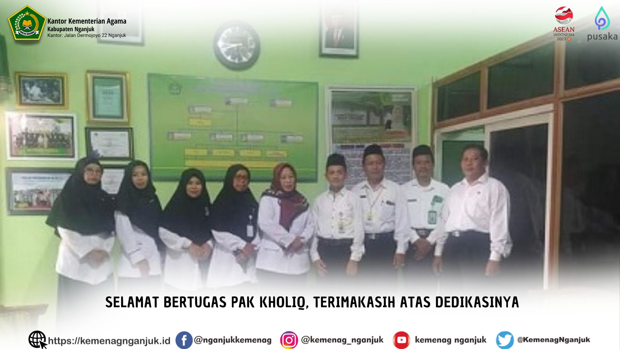 Selamat bertugas pak kholiq, terimakasih atas dedikasinya