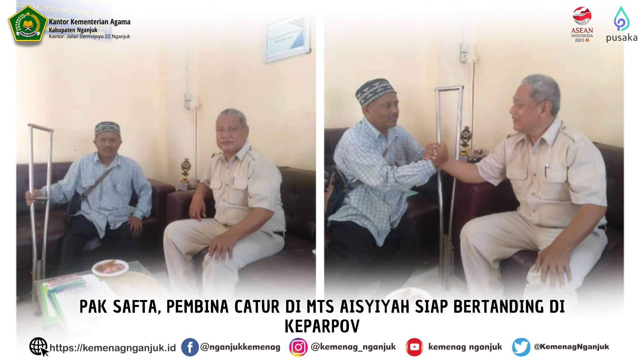 Pak Safta, Pembina Catur di MTs Aisyiyah Siap Bertanding di KEPARPOV