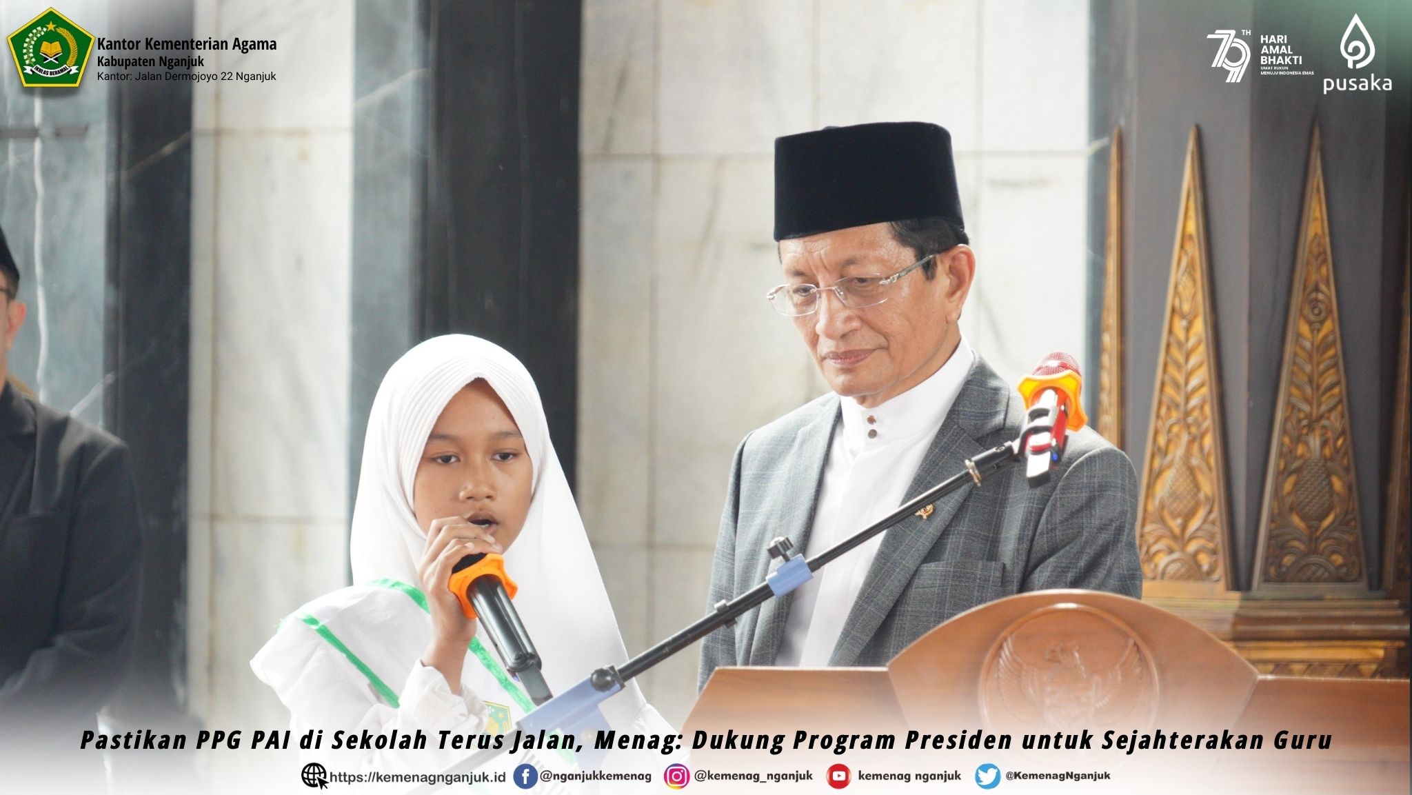 Pastikan PPG PAI di Sekolah Terus Jalan, Menag: Dukung Program Presiden untuk Sejahterakan Guru